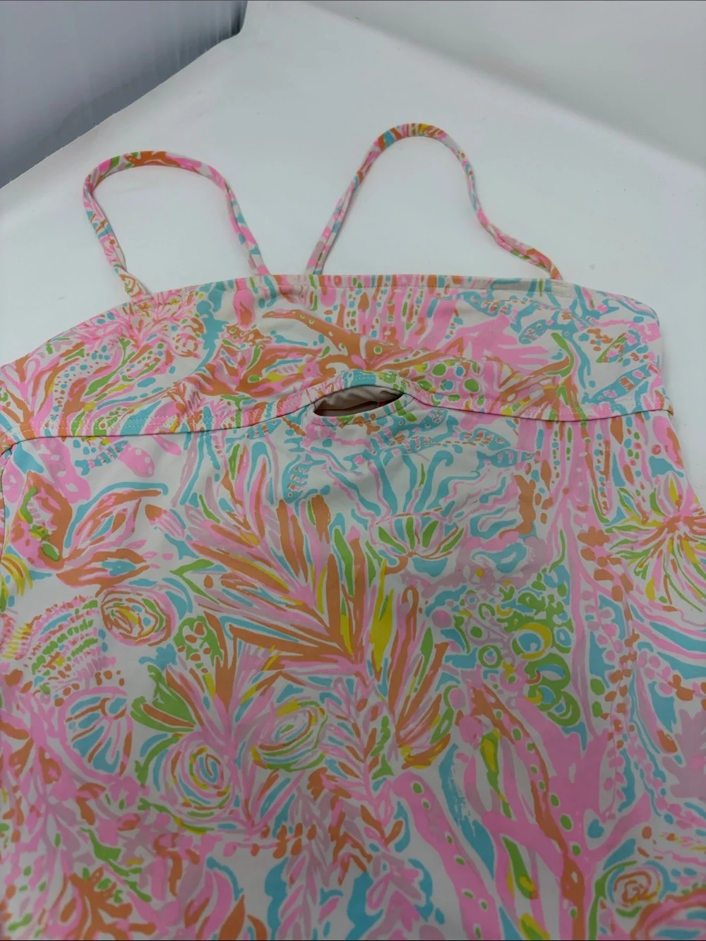 Lilly Pulitzer Kids Pink Multicolor One-Piece Swimsuit Size 10